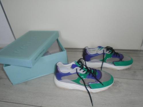Manfield Stoere Echt Leer Sneakers Schoenen maat 39 ZGAN, Kleding | Dames, Schoenen, Zo goed als nieuw, Sneakers of Gympen, Overige kleuren