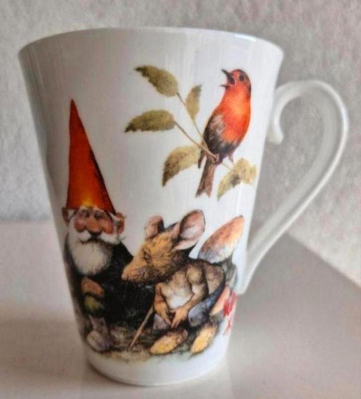 Beker David de Kabouter, Huis en Inrichting, Keuken | Servies, Zo goed als nieuw, Kop(pen) en/of Schotel(s), Overige stijlen, Ophalen of Verzenden