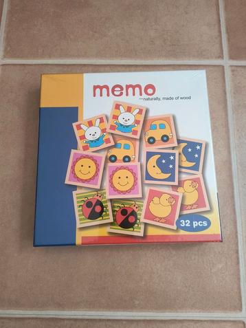 Memory spel van hout, voor peuters/kleuters, NIEUW beschikbaar voor biedingen