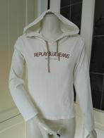 Vintage Replay hoodie lichte cremekleur maat M, Replay, Ophalen, Zo goed als nieuw, Maat 38/40 (M)