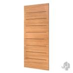 Eiken voordeur buitendeur Gerlos met horizontale lijnen, Doe-het-zelf en Verbouw, Deuren en Horren, Niet ingevuld, 80 tot 100 cm