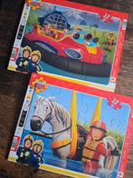 2 brandweerman sam puzzels, Ophalen of Verzenden, 10 tot 50 stukjes, Zo goed als nieuw, 2 tot 4 jaar