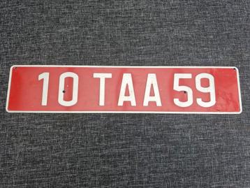 Kentekenplaat Frankrijk Tijdelijke nummerbord Nummerplaat Li beschikbaar voor biedingen