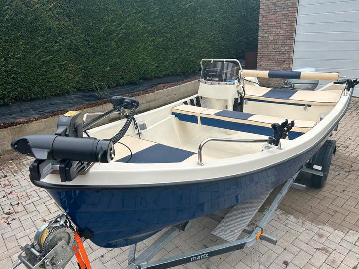 Boot/visboot Inka 15pk begrensd!! GEEN vaarbewijs nodig, Watersport en Boten, Vis- en Consoleboten, Zo goed als nieuw, 10 tot 30 pk