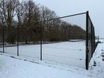 Hekwerk tennisbaan ong. 18m bij 36m al GEDEMONTEERD!, Ophalen, Met poort, Gebruikt, Gaashekwerk