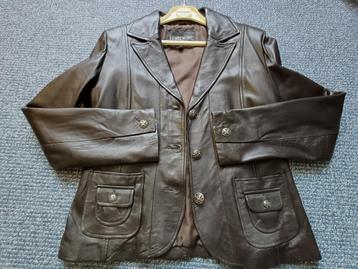 Damesblazer Jackey McGee leatherlook, maat 42 beschikbaar voor biedingen