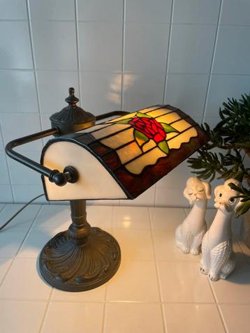 Notarislamp Tiffany style bureaulamp vintage design beschikbaar voor biedingen