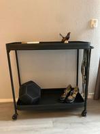 Bijzettafel/ trolley, Huis en Inrichting, Tafels | Bijzettafels, Ophalen, Metaal of Aluminium, Zo goed als nieuw, 75 cm of meer