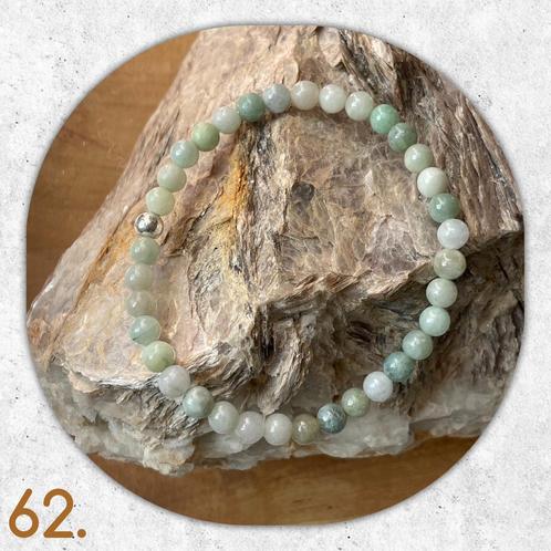 🦋MJB Armband nr: 62 Birmese Jade 19 cm, Sieraden, Tassen en Uiterlijk, Armbanden, Nieuw, Overige materialen, Overige kleuren