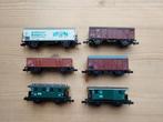 N-spoor: 6 wagons, Hobby en Vrije tijd, Modeltreinen | N-Spoor, Overige merken, Gebruikt, Gelijkstroom, Verzenden
