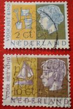 NL - 2 Kinderpostzegels 2 + 3 Cent / 10 + 5 Cent - 1953, Postzegels en Munten, Postzegels | Nederland, Verzenden, Na 1940, Gestempeld