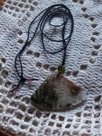Vintage verstelbare ketting met Agaat  3x3cm, Ophalen of Verzenden, Zo goed als nieuw