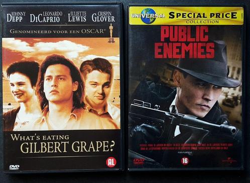 DVD Set - What's Eating Gilbert Grape en Public Enemies, Cd's en Dvd's, Dvd's | Drama, Zo goed als nieuw, Drama, Alle leeftijden