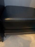Poef bank echt leer, Huis en Inrichting, Banken | Voetenbanken en Poefen, Ophalen, 125 cm of meer, Leer, Zo goed als nieuw