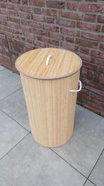 Ronde Wasmand Opbergmand Bamboe 90Liter Binnenzak 40x60cm, Ophalen of Verzenden, Nieuw, Overige kleuren, Overige typen