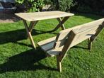 Houten Tuinbank + Tuintafel –Geïmpregneerd- Al Gemonteerd !, Ophalen, Nieuw