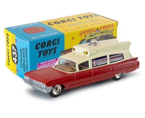 Cadillac Superior Ambulance ROOD 1/54 CORGI NEW ref. 437, Hobby en Vrije tijd, Modelauto's | 1:43, Nieuw, Auto, Corgi, Verzenden