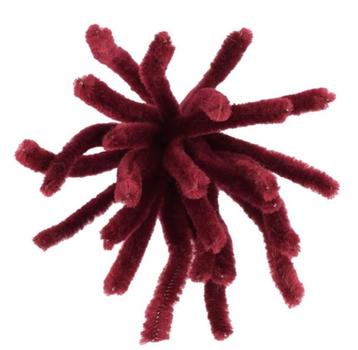 Vaessen Creative chenille draad bordeaux 25 st. d.6mm l.30cm beschikbaar voor biedingen