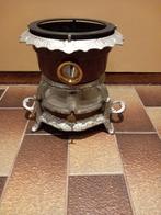 Donkerbruin emaille 1pits petroleumstel Georg Haller, Antiek en Kunst, Antiek | Emaille, Ophalen of Verzenden
