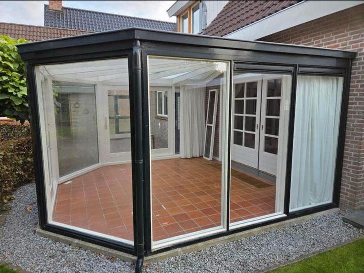 Serre overkapping heeft onderhoud nodig, Tuin en Terras, Overkappingen, Gebruikt, Serre, Ophalen