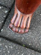 antieke mahonie ronde eettafel, 120 x 74 cm, Ophalen of Verzenden