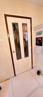 Binnendeur 82x211.5cm met glas, Doe-het-zelf en Verbouw, Deuren en Horren, 80 tot 100 cm, Binnendeur, Ophalen of Verzenden, Zo goed als nieuw