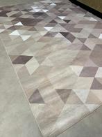 Brinker Vloerkleed Abstract Taupe 140x180, Huis en Inrichting, Stoffering | Tapijten en Kleden, 100 tot 150 cm, Grijs, Ophalen of Verzenden