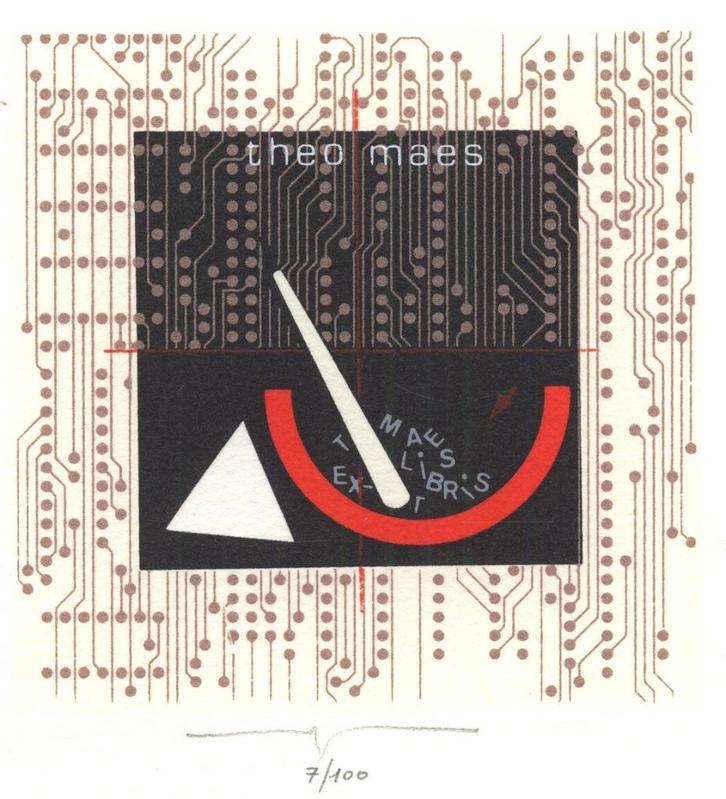 2051 Ex Libris België : Martin R. Baeyens, 1987, Antiek en Kunst, Kunst | Etsen en Gravures, Verzenden