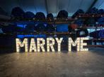 MARRY ME lichtletters nieuw te koop op maat naar uw wens, Hobby en Vrije tijd, Feestartikelen | Verhuur, Nieuw, Ophalen of Verzenden