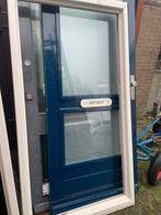 Mooi kunststof achterdeur met boven licht, Kunststof, Deurkozijn, Zo goed als nieuw, Ophalen