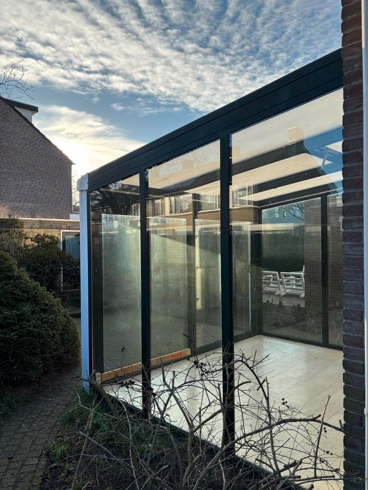 Serre aanbouw aluminium, Tuin en Terras, Overkappingen, Gebruikt, Serre, Ophalen