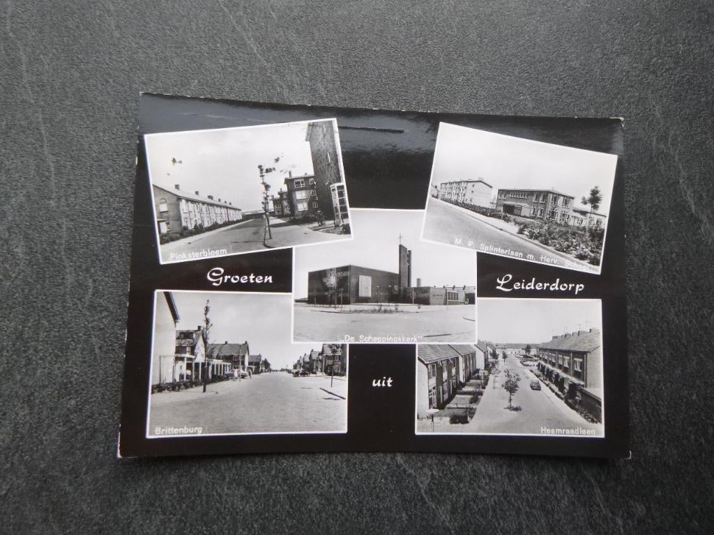 Leiderdorp, pinksterbloem/Brittenburg/Heemraadlaan 1971, Verzenden, 1960 tot 1980, Gelopen, Noord-Brabant