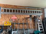 Aluminium ladder 3-delig, Doe-het-zelf en Verbouw, Ladders en Trappen, Ophalen, Gebruikt, 4 meter of meer