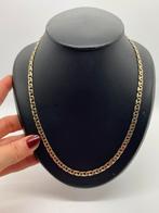 Z627 Prachtige zilveren ketting goudkleurig anker schakel, Sieraden, Tassen en Uiterlijk, Kettingen, Ophalen of Verzenden, X, Goud