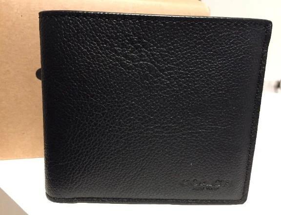 Original COACH Men's Leather Wallet F64118, Sieraden, Tassen en Uiterlijk, Portemonnees, Nieuw, Overige merken, Overige kleuren