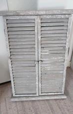 Prachtige vintage spiegel met Franse Louvre deurtjes 50 x 90, Ophalen