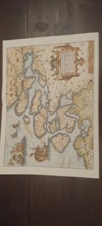 Antieke kaart zeeland, Ophalen of Verzenden