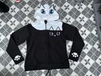 "Kitty Hood" Vest met capuchon zwart-wit van Cupcake Cult, Nieuw, Ophalen of Verzenden, Trui, Kleding