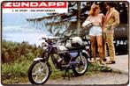 Blikken ZÜNDAPP retro reclame bord (1), Nieuw, Reclamebord, Verzenden