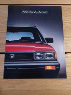 Brochure Honda Accord 1983 USA, Boeken, Auto's | Folders en Tijdschriften, Honda, Ophalen of Verzenden, Zo goed als nieuw