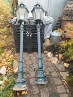 2X METALEN TUIN LANTAAR PALEN, Tuin en Terras, Ophalen, Overige materialen, Gebruikt, Staande lamp