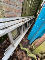 Grote uitschuifbare ladder, Doe-het-zelf en Verbouw, Steigers, Ophalen, Gebruikt, Overige typen, 5 meter of hoger