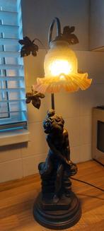 Nostalgische Schemerlamp met Engel, Huis en Inrichting, Lampen | Tafellampen, Ophalen of Verzenden, Gebruikt