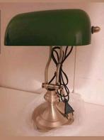 Klassieke Engelse Bankierslamp Mat Messing Nieuw, Huis en Inrichting, Lampen | Tafellampen, Ophalen of Verzenden, Nieuw, Minder dan 50 cm