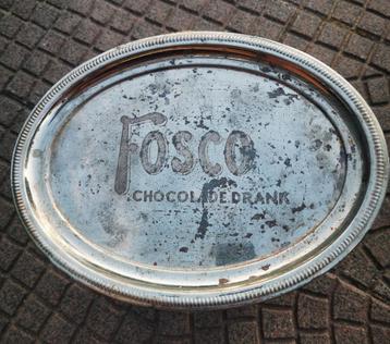 Vintage Fosco Serveerblad Chocolade Drank beschikbaar voor biedingen