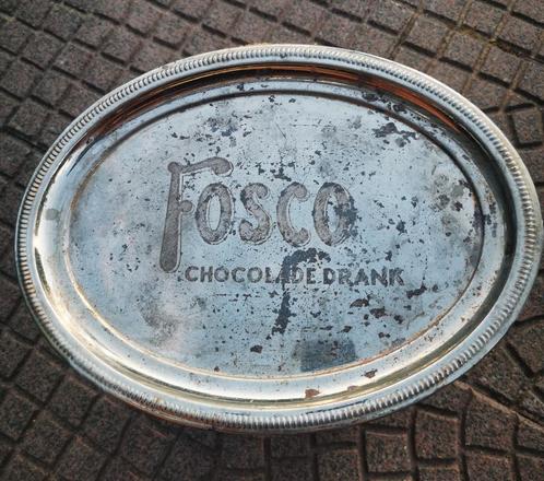 Vintage Fosco Serveerblad Chocolade Drank, Antiek en Kunst, Antiek | Schalen, Ophalen of Verzenden