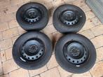 Set van 4 Winterbanden 205/55 R16 op stalen velgen, Ophalen, Gebruikt, 16 inch, Banden en Velgen