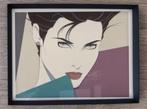 PATRICK NAGEL 80's Pop Art Poster in Lijst, Verzenden, Nieuw, A1 t/m A3, Film en Tv