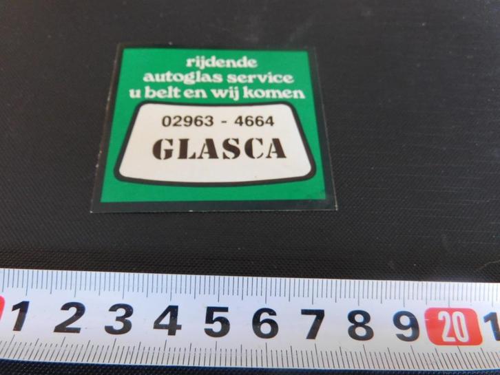 sticker Glasca rijdende autoglas service Ouderkerk a.d. Amst, Verzamelen, Stickers, Zo goed als nieuw, Bedrijf of Vereniging, Ophalen
