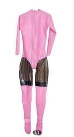 Mooie roze latex pak met sokken, tm 2XL (op maat), Verzenden, Nieuw, Pak of Jurk